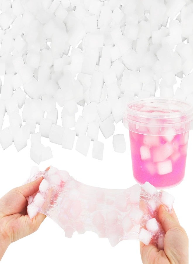 Plukeen 2000 Pcs Jelly Cubes White Jelly Block Bulk Jelly Cubes Charms Accessories Stuff Toys for DIY Art Crafts Birthday Party Favors - Image 1